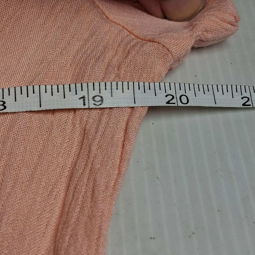 Honolua Surf Co Pink Viscose Button Front Shirt Dress XXL Pockets Peach Summer - Picture 4 of 7